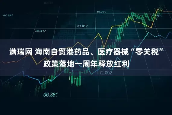 满瑞网 海南自贸港药品、医疗器械“零关税”政策落地一周年释放红利